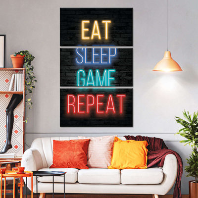 Ensemble de 3 pièces Neon Eat Sleep