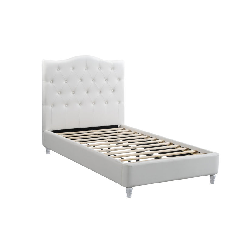 Lit plateforme tapissier Beckmann, Simple / Double