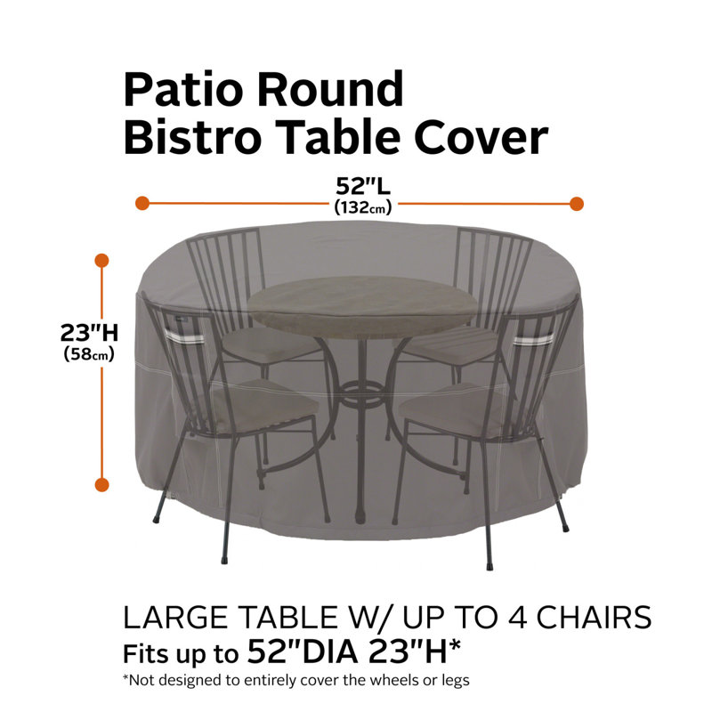 Jaylon Outdoor Cover, 23" H x 52" W x 52" D