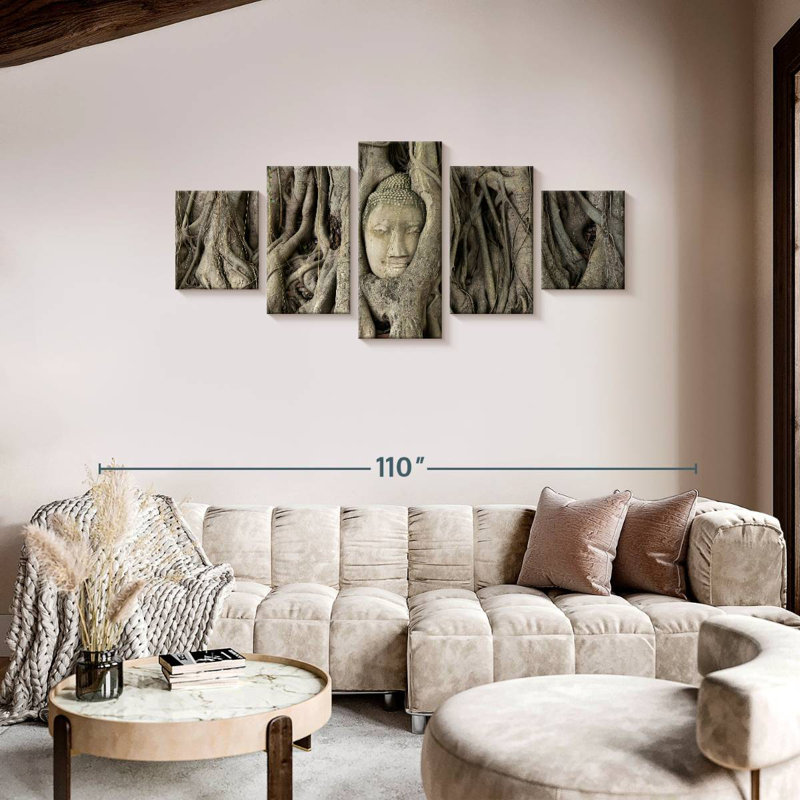 'Mahathat Tree Root Buddha, 36" H x 80" W