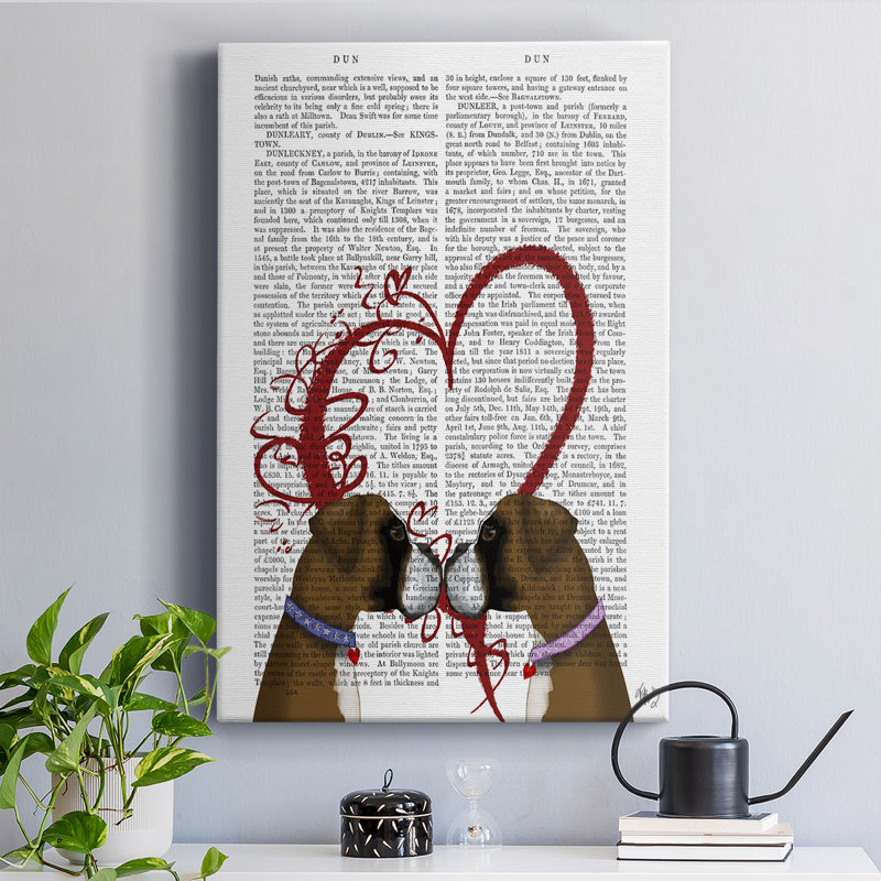 «Boxer Love», impression sur toile tendue, H 27 po x l 16 po x P 1 po