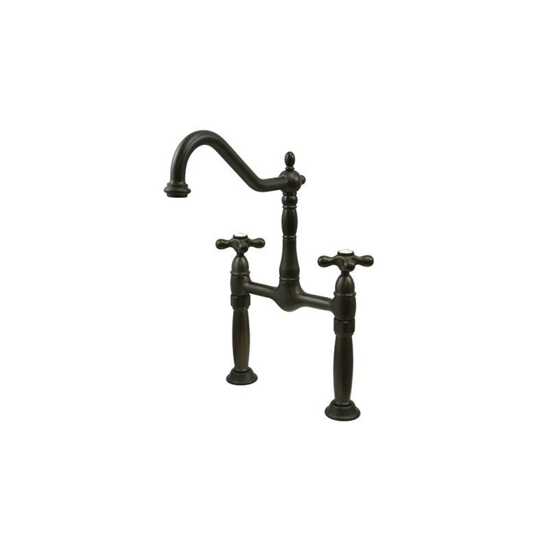 Victorian Vessel Sink Bathroom Faucet, Oil Rubbed Bronze