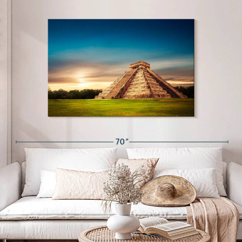 Adella Chichen Itza Pyramid, 32" H x 48" W