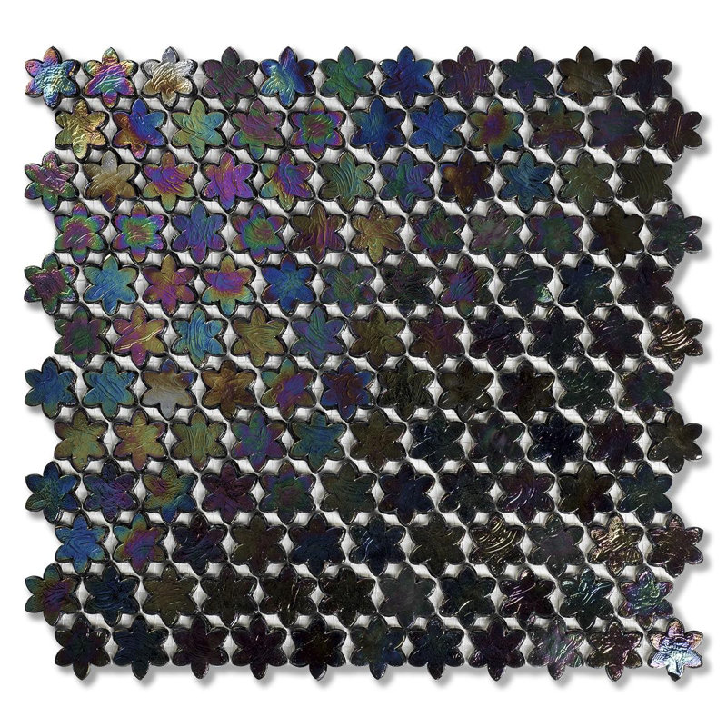Pepper Petites Fleurs Glass Mosaic
