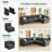 Abramson L-Shaped Corner Chenille Upholstered Sectional Cloud Sofa-652674351