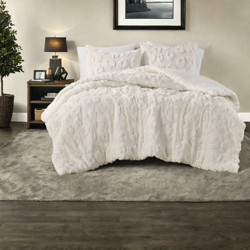 Soft Chenille Bedding Sets, King Cal King Modern Animal Style For Home