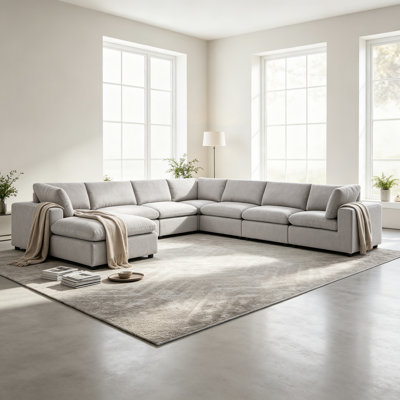 Canapé modulaire rembourré 8 pièces Nuccio