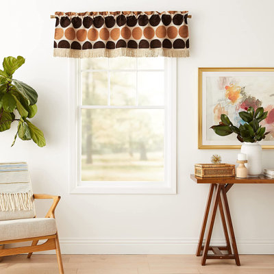 Haylo Polka Dots Tailored Window Valance
