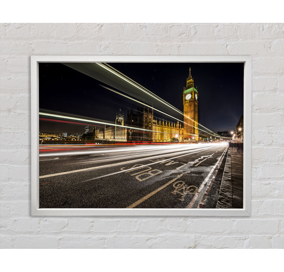 Big Ben Speed Of Li - Einzelner Bilderrahmen Kunstdrucke auf Leinwand