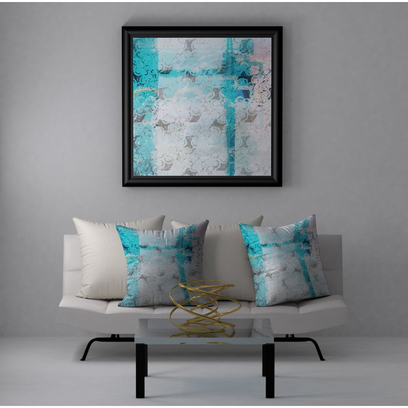 Magnifique housse de coussin carrée/insert, 18" H x 18" W