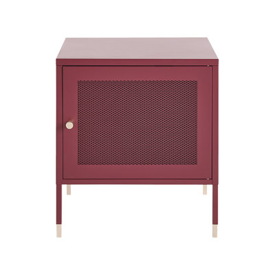 Kirran 45cm W Steel Bedside Table