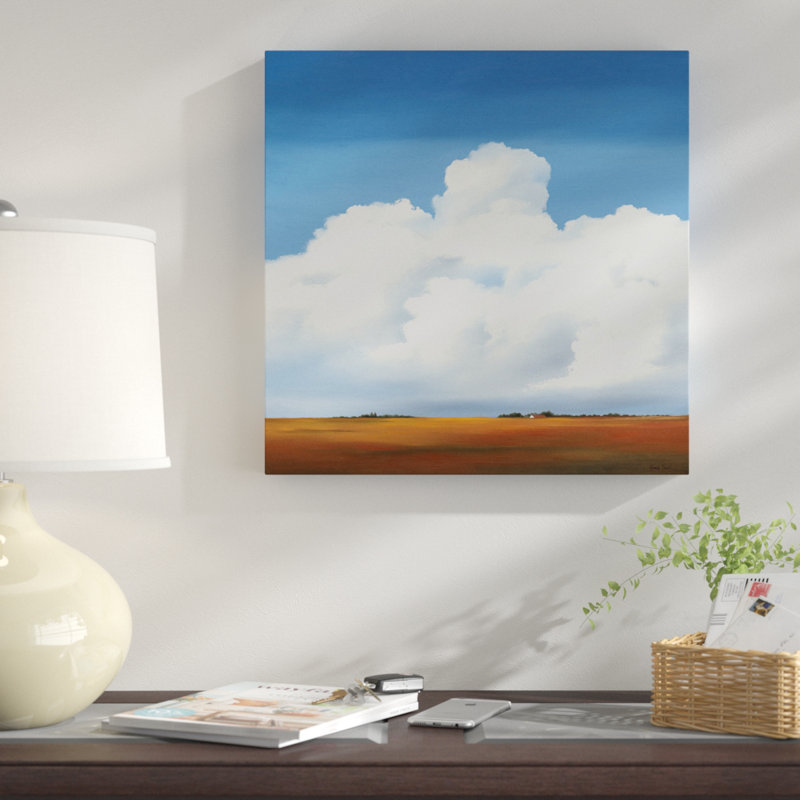 «Clouds II», reproduction sur toile, H 18 po x l 18 po x P 1,5 po, Pas de tapis, Toile tendue