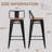 Metal Counter And Bar Stools-543955498-543955496