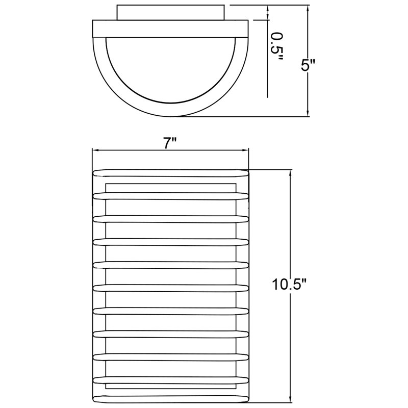 Kling Aluminum Wall Light, Black, Incandescent