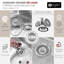 Évier de cuisine encastré ou double encastré 60/40 en acier inoxydable de calibre 18 de 25 po x 18 po.