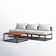 Ensemble de table basse et canapé d'extérieur Horsforth? 2 pièces