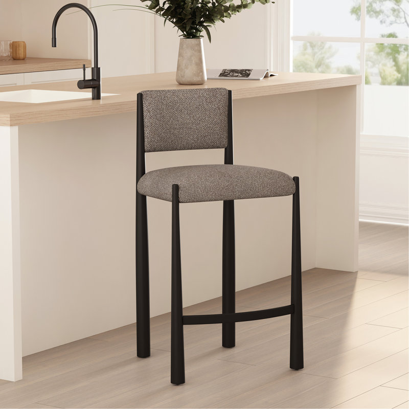 Tabouret de comptoir rembourré Mushroom Boucle