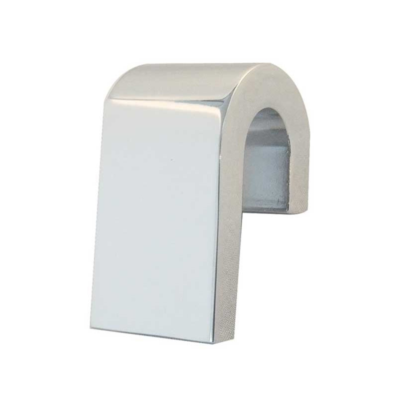 Sorelli 40mm Length Rectangle Knob, Polished Chrome