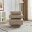 Fauteuil d'appoint pivotant contemporain, tissu Boucle, siège de salon portatif pour le salon