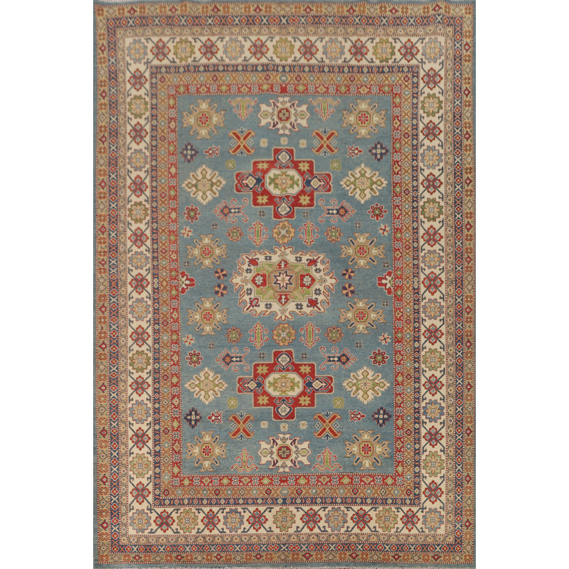 Light Blue Kazak Oriental Area Rug 8x12