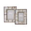White Quartz Set Of 2 Photo Frames