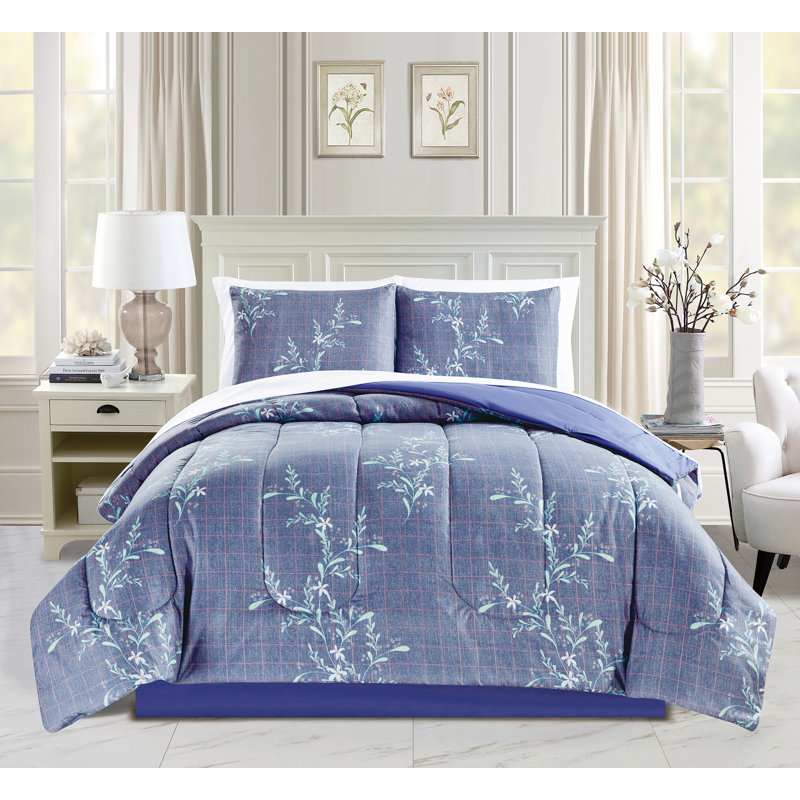 Édredon en microfibre mauve, Édredon grand + 7 pièces supplémentaires
