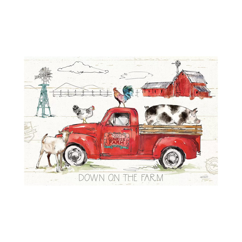 Down On The Farm II by Anne Tavoletti - Wrapped Canvas Print, 45.72cm H x 66.04cm W