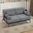 59" Loveseat Sofa, Mid Century Modern Couch, 2 Seater Deep Seat Chenille Sofa With Usb Ports-2085831044