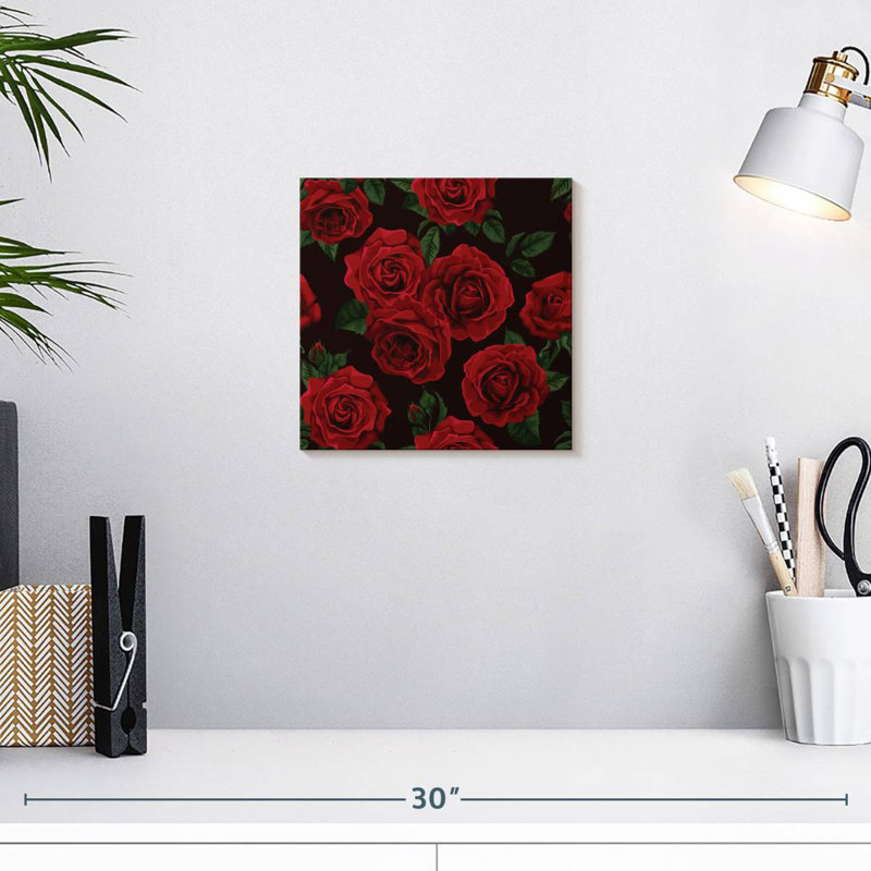 Harnek élégantes roses rouges, H 10 po x l 10 po