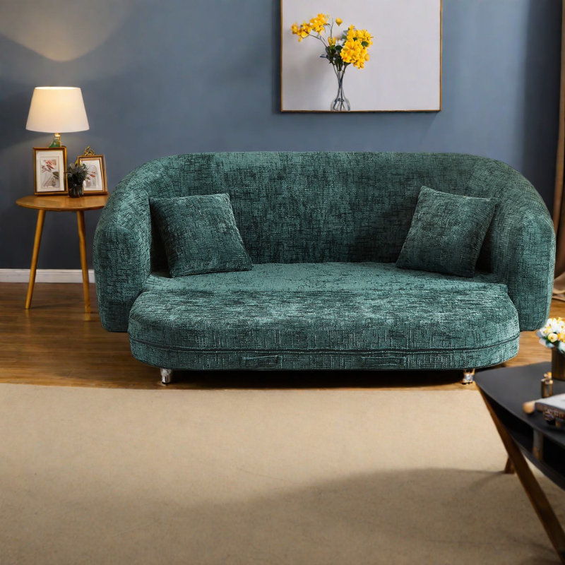 Compression Convertible Sofas, 87 Inch Chenille Modern Home Sleeper