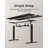 Huzaifa Adjustable Metal Base Standing Desk-195447695