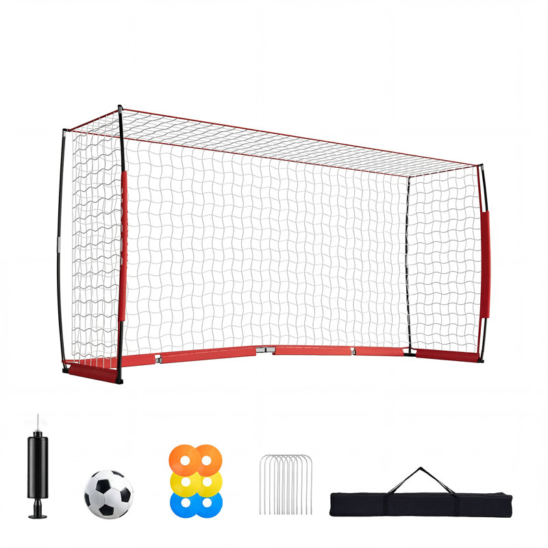 Filet de soccer 12 pi x 6 pi Soccer Soccer, Red