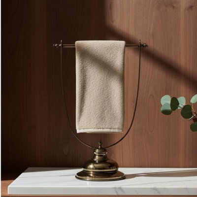 22.86 cm L Bronze Brass Towel Stand
