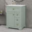 Meuble-lavabo de salle de bain avec lavabo 24 po, tiroir coulissant et support de porte, tablette réglable, tiroirs et porte à fermeture en douceur-2136402261