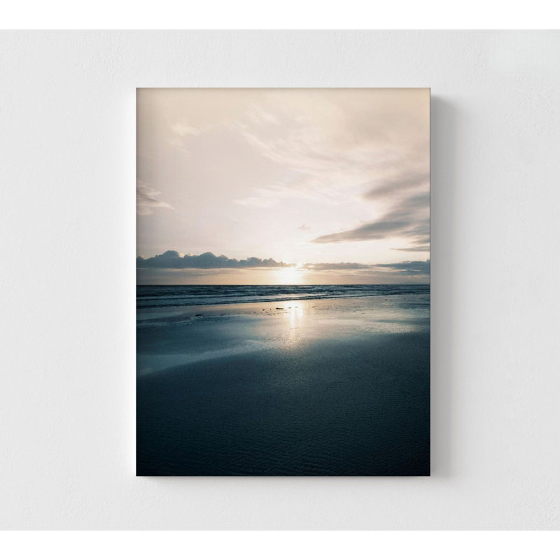 Photographie de coucher de soleil sur la plage, reproduction de photo coucher de soleil, coucher de soleil sur la plage encadrée, art mural surdimensionné, art mural de bord de mer, art mural bord de mer