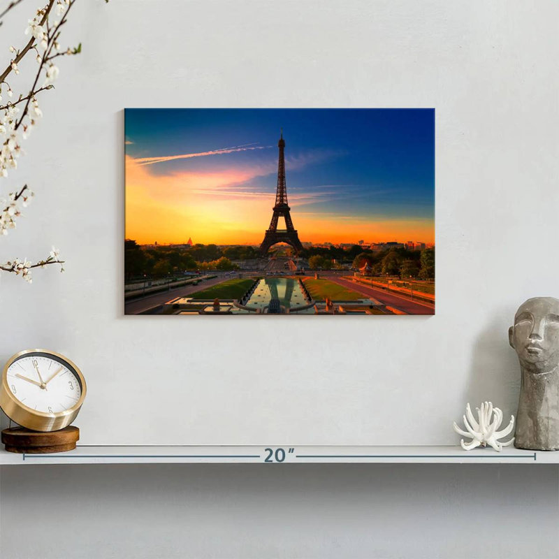 Kavia Eiffel Tower At Sunrise, 8" H x 12" W