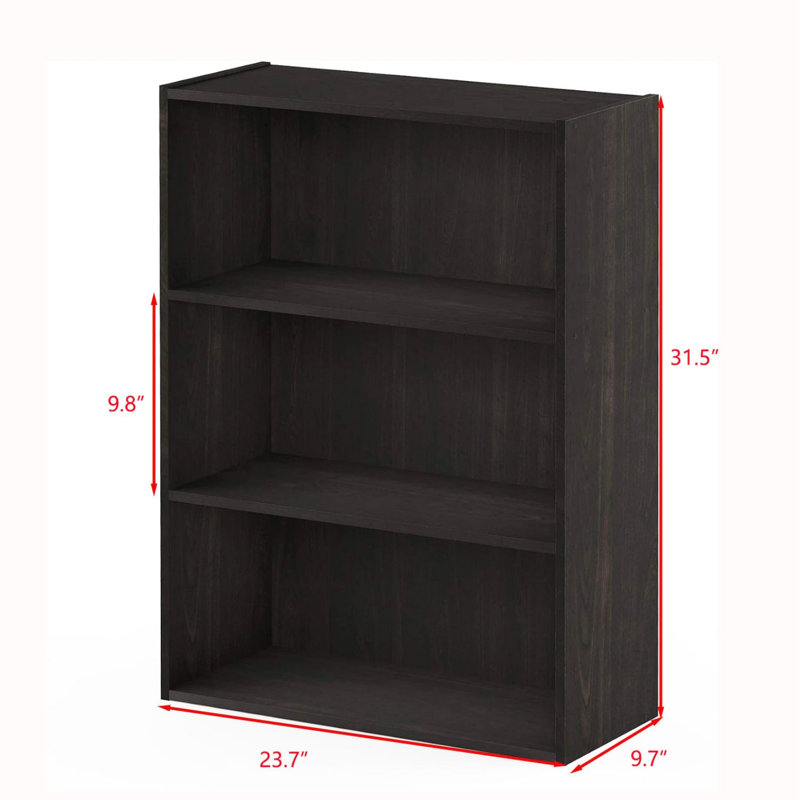 Bessan Bookcase, (3 Shelves) 32"H x 23"W x 10"D, Sonoma Oak
