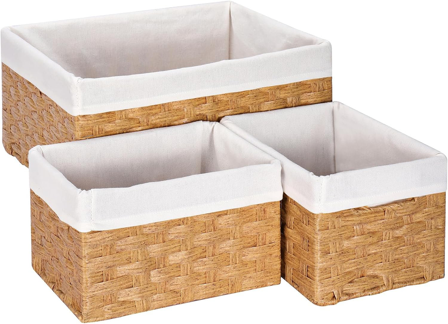 Wicker baskets deals for shelves