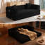 Canapé-lit convertible 5 en 1 Teddy avec mousse haute densité et supports métalliques