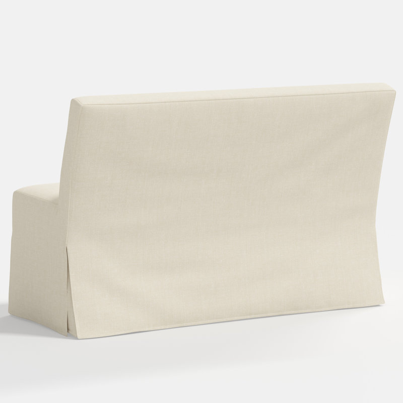 Stoffer Home x Cloth and Co. Lindy Upholstered Bench, Relaxed Linen Cream