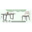 Ensembles de table de salle à manger robustes avec une table en MDF et des chaises en polyuréthane confortables pour la maison
