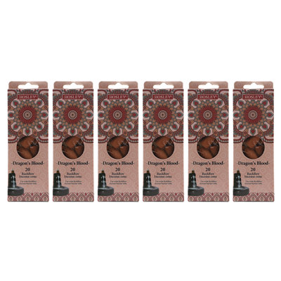 Paquet de 120 cônes d'encens parfumés Hosley - sang de dragon - infusés d'huiles essentielles. Cadeau idéal pour mariage, événements, aromathérapie, spa, reiki, méditation, salle de bain