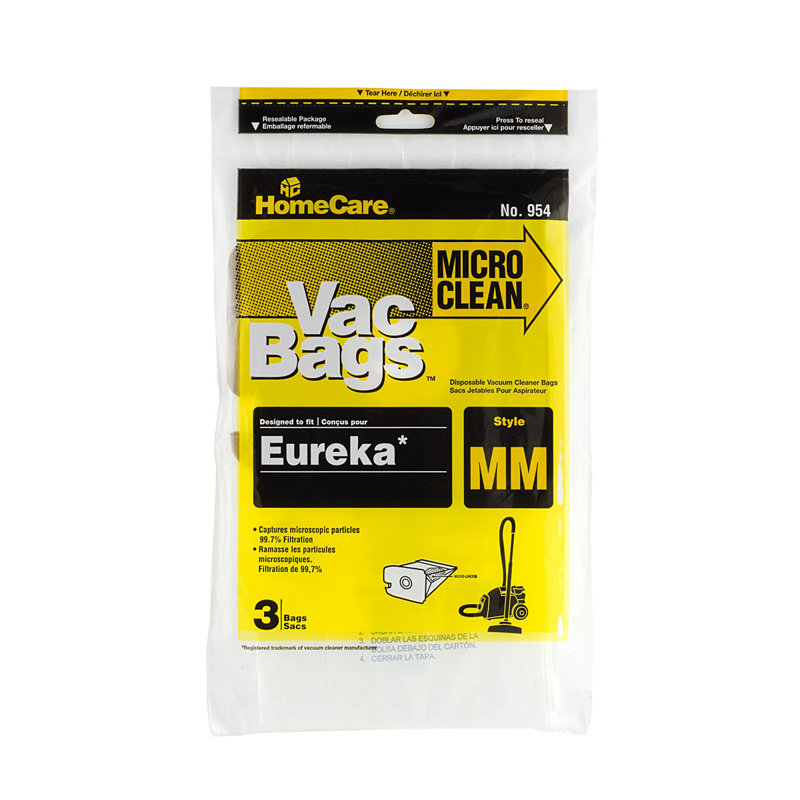 Sac de nettoyage à® aspirateur micro-nettoyant réfrigérateur filterz eureka style mm