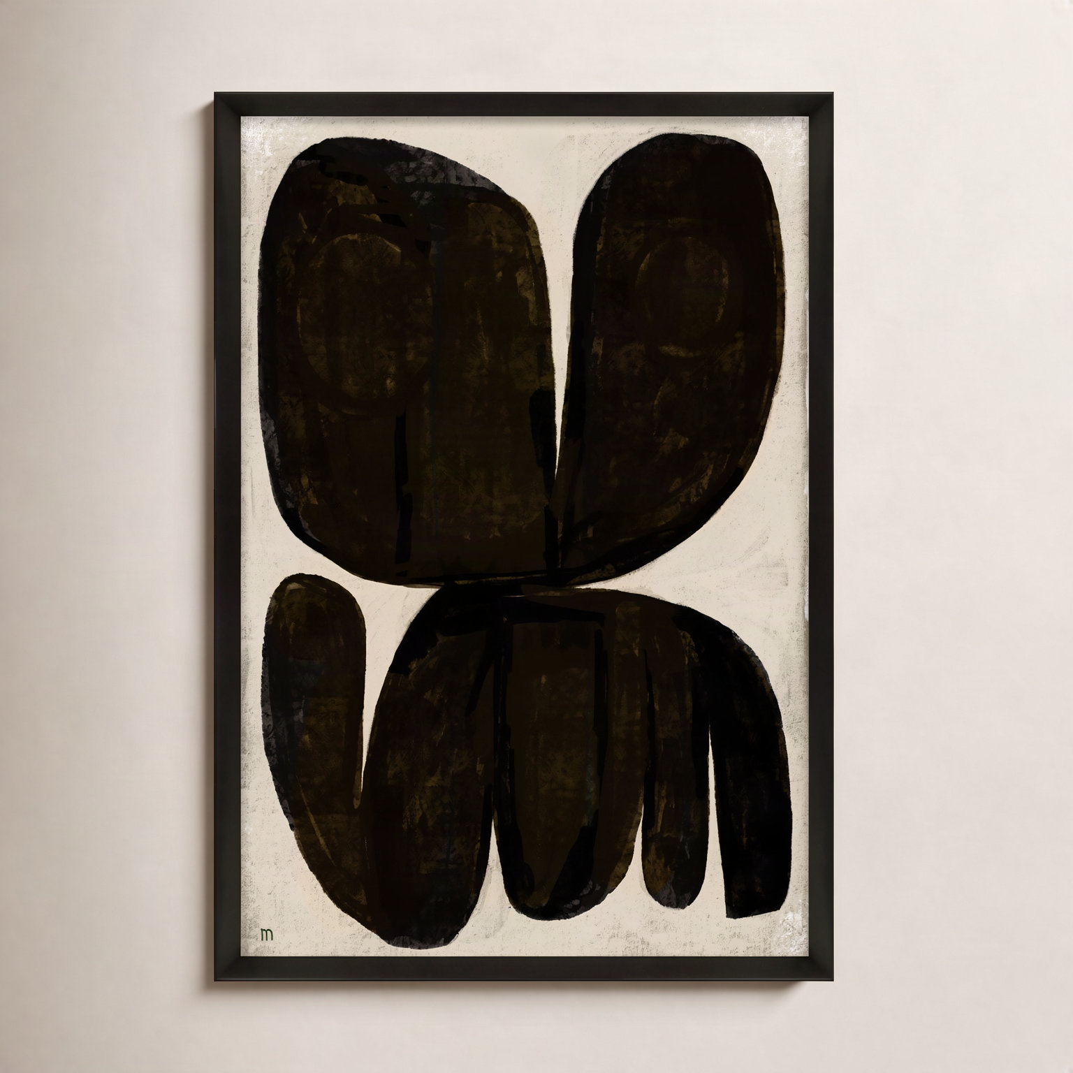 Moth by StudioM, Black, 25" H x 17.5" W x 1.25" D