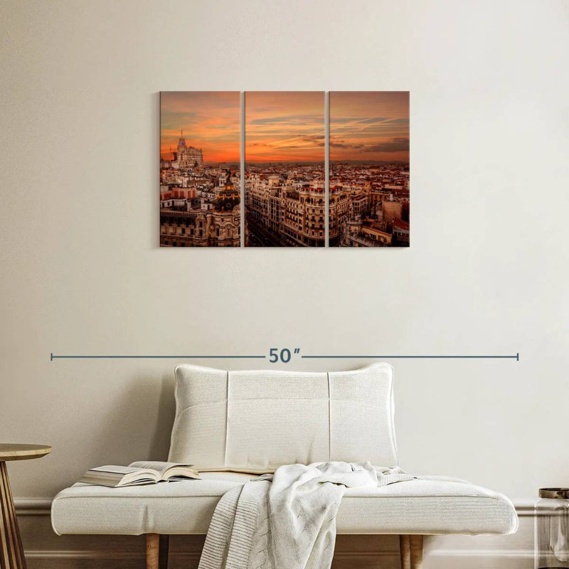 Sireci Madrid Sunset, 20" H x 33" W