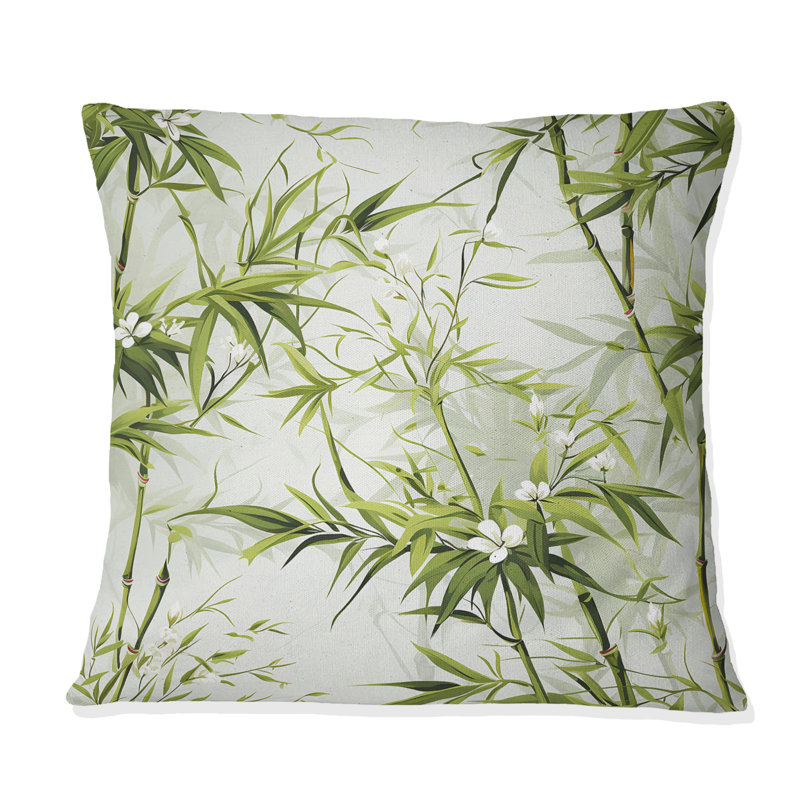 Bambou Zen Haven - Coussin décoratif Abstract Coral Reef Multicolore Azur - Coussin décoratif, H 18 po x l 18 po