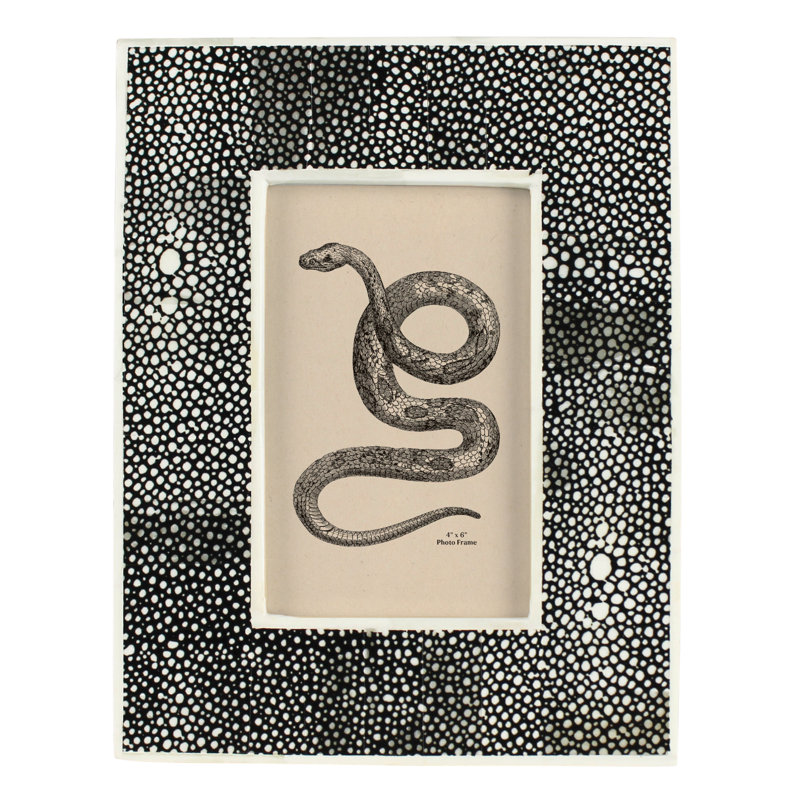Cadre photo noir Chagrin 4 x 6