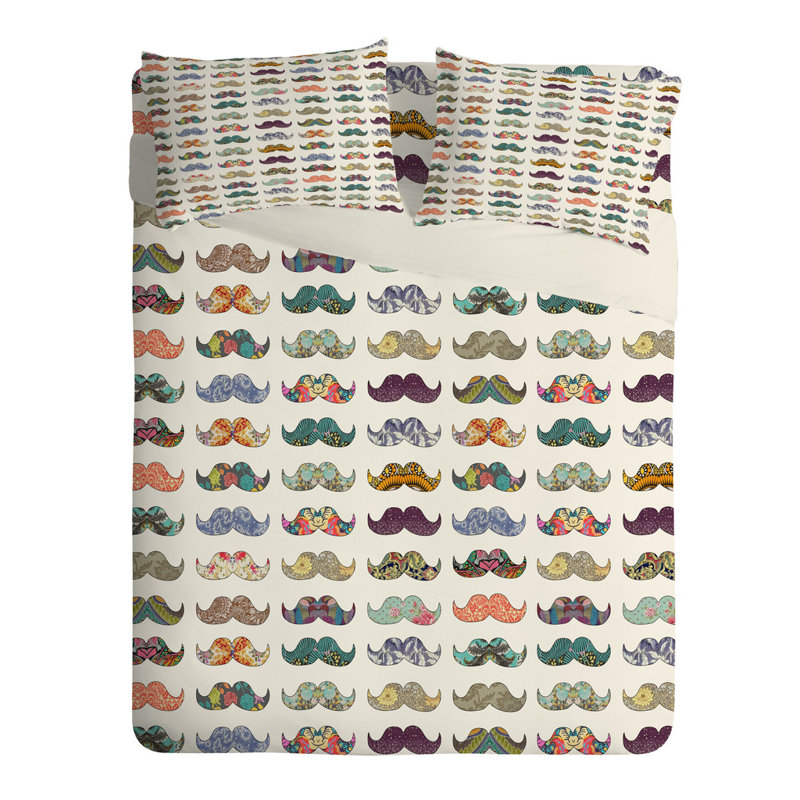 Mustache Mania Pillowcase, Standard