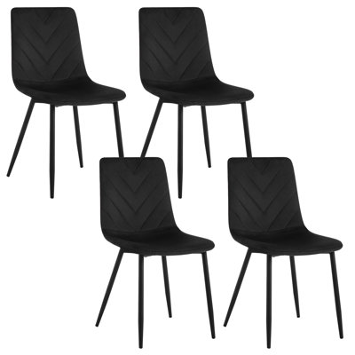 43.5cm H Velvet Upholstered Side Chair