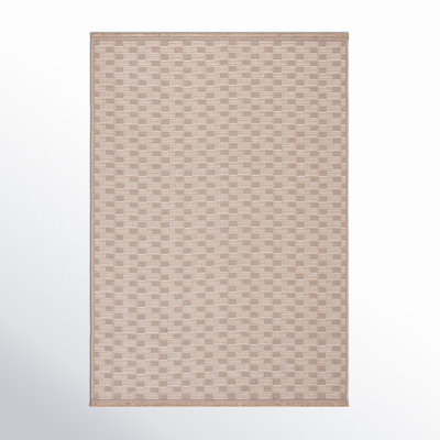 Eloi Natural Ivory Checkered Jute Rug